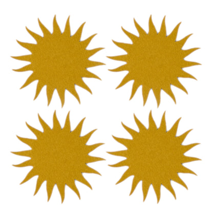 Bierfilzl Merino Coasters | Sunburst | 4pc