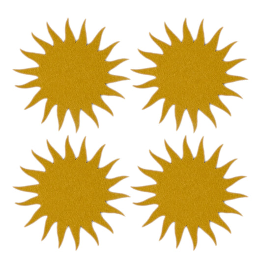 Bierfilzl Merino Coasters | Sunburst | 4pc