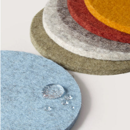 Bierfilzl Merino Round Coaster | Multi 6pc Desert Sun
