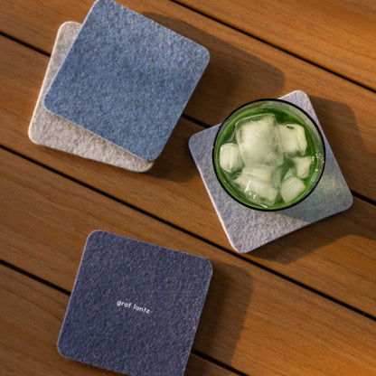 Bierfilzl Merino Square Coaster | Multi 4pc | Brisk