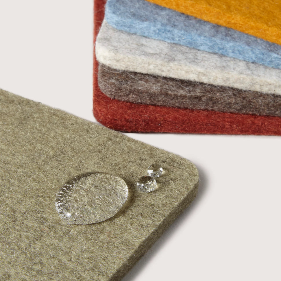 Bierfilzl Merino Square Coaster | Multi 6pc | Desert Sun