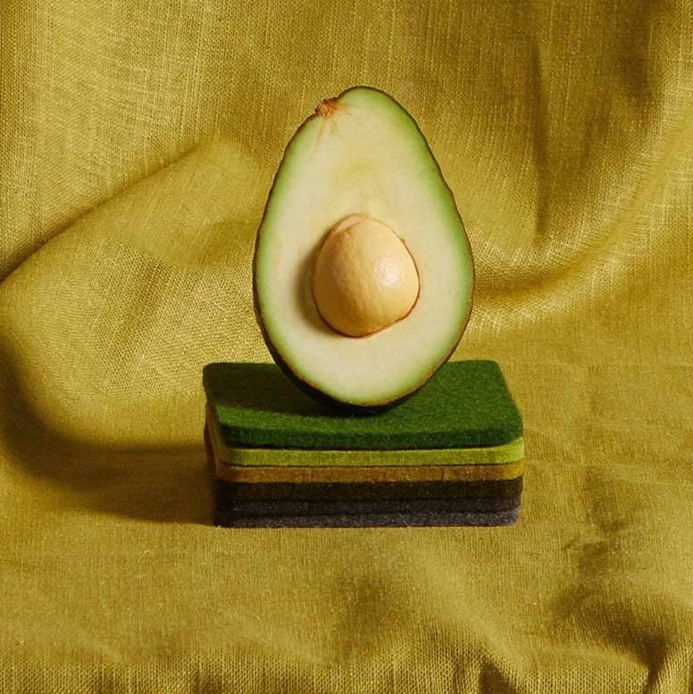 Bierfilzl Merino Square Coaster | Multi 4pc Forest