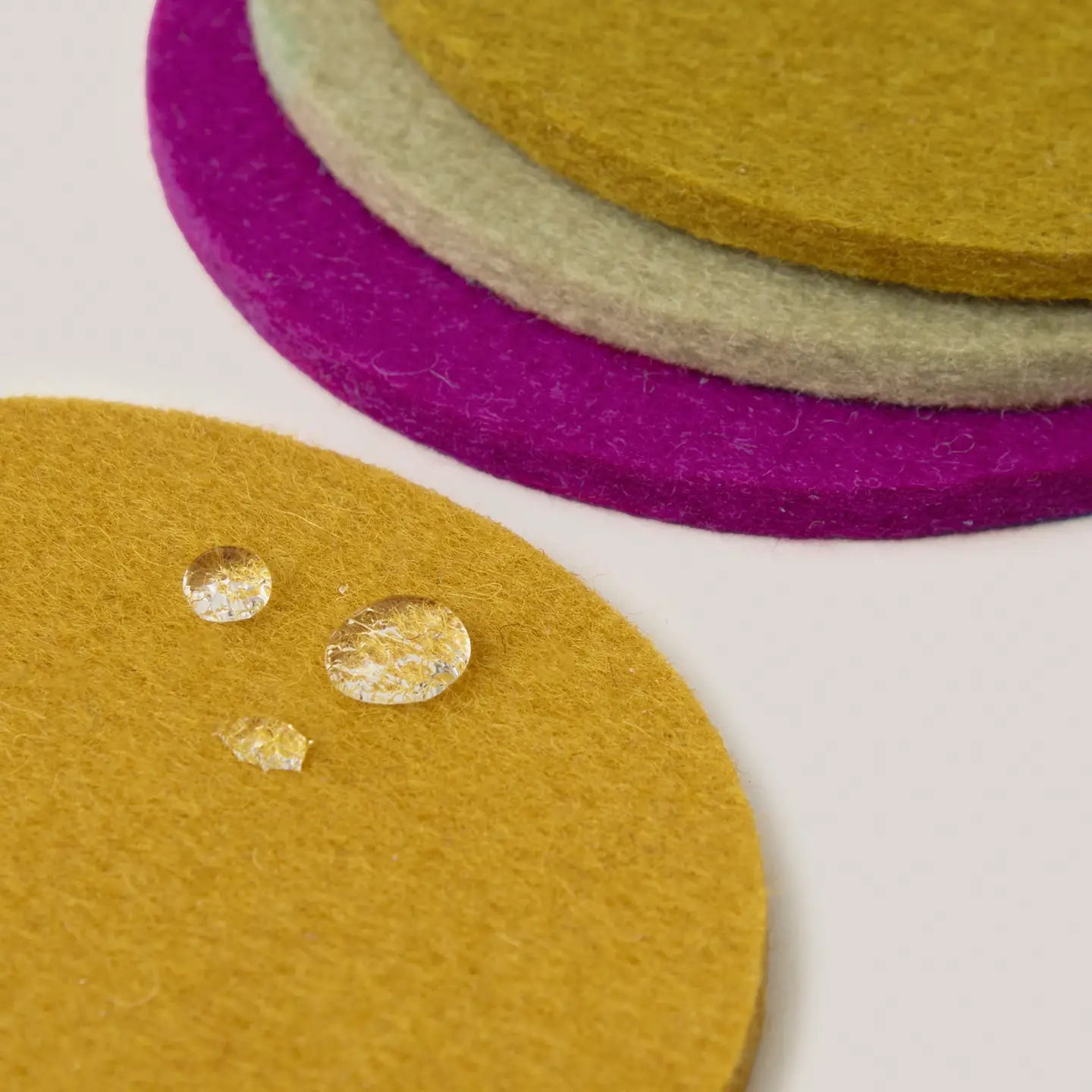 Bierfilzl Merino Coasters | Golden Hour | 4pc