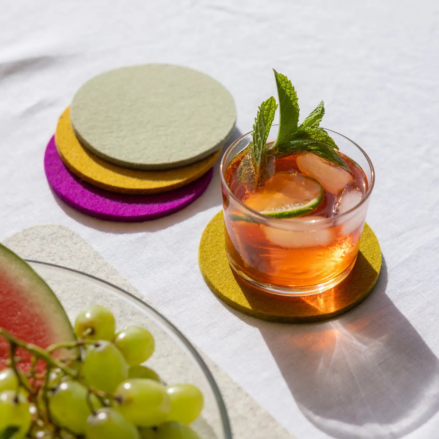 Bierfilzl Merino Coasters | Golden Hour | 4pc