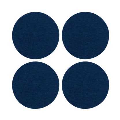 Bierfilzl Merino Round Coaster | Multi 4pc | Marine