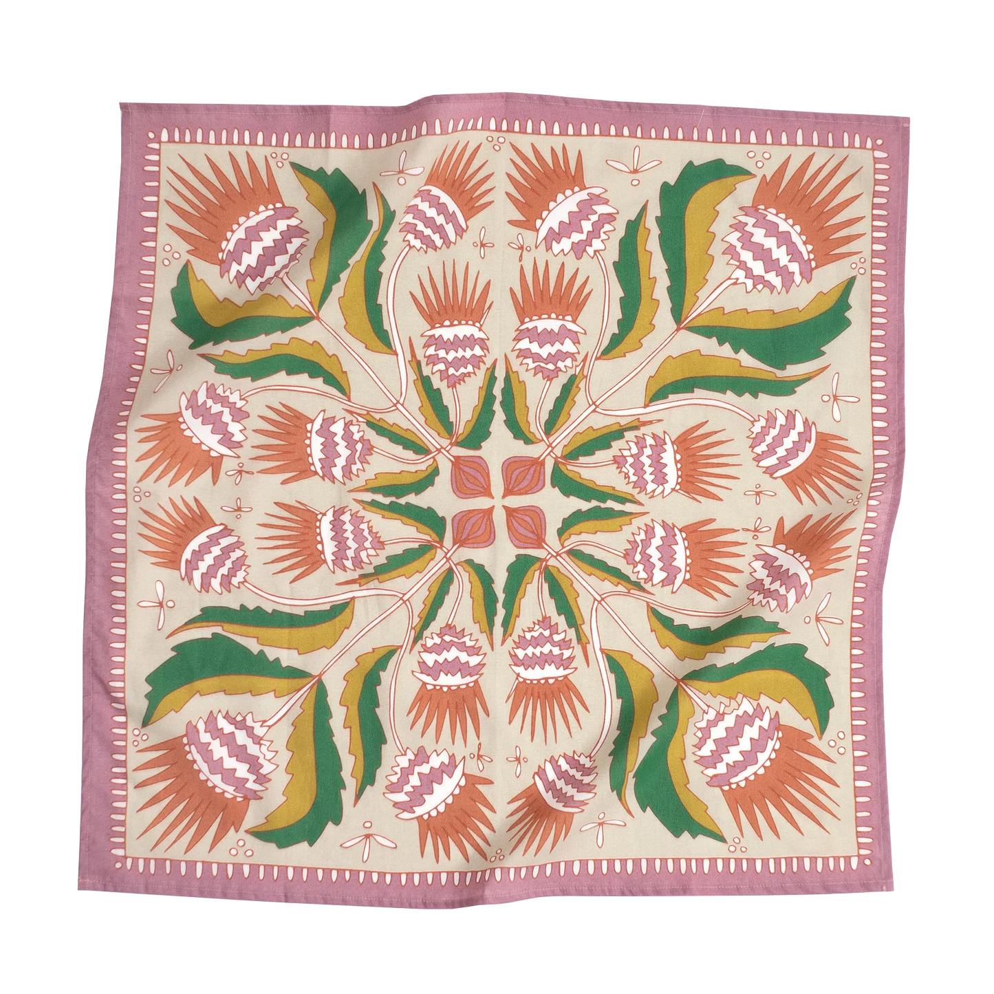 Handker Bandanas Original Bandana 22" in No. 081 Martha print, flat lay