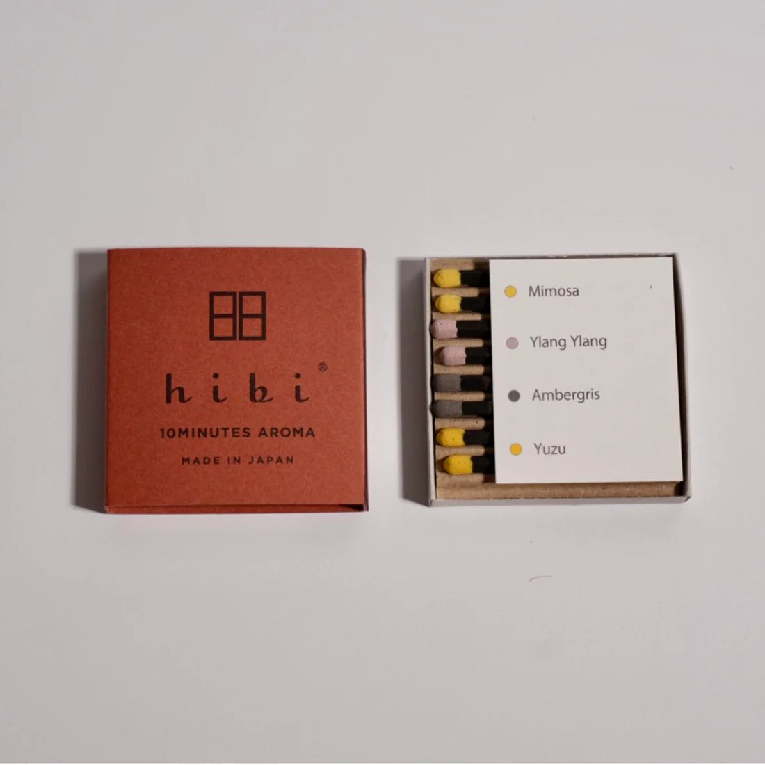 Hibi Special Edition Incense Matches | Gift Box of 12 Assorted Scents