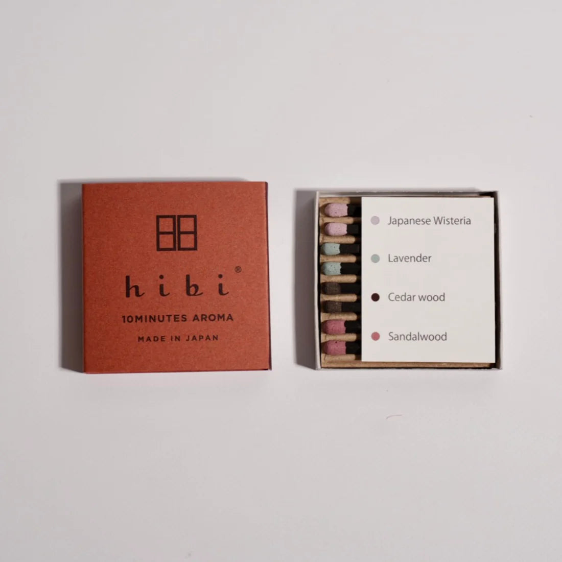 Hibi Special Edition Incense Matches | Gift Box of 12 Assorted Scents