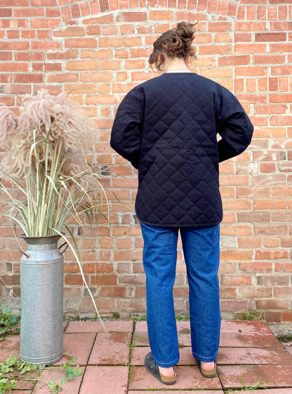 Seek Shelter Milo Coat in Black made in Vancouver Canada 