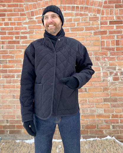 Seek Shelter Milo Coat in Black made in Vancouver Canada 