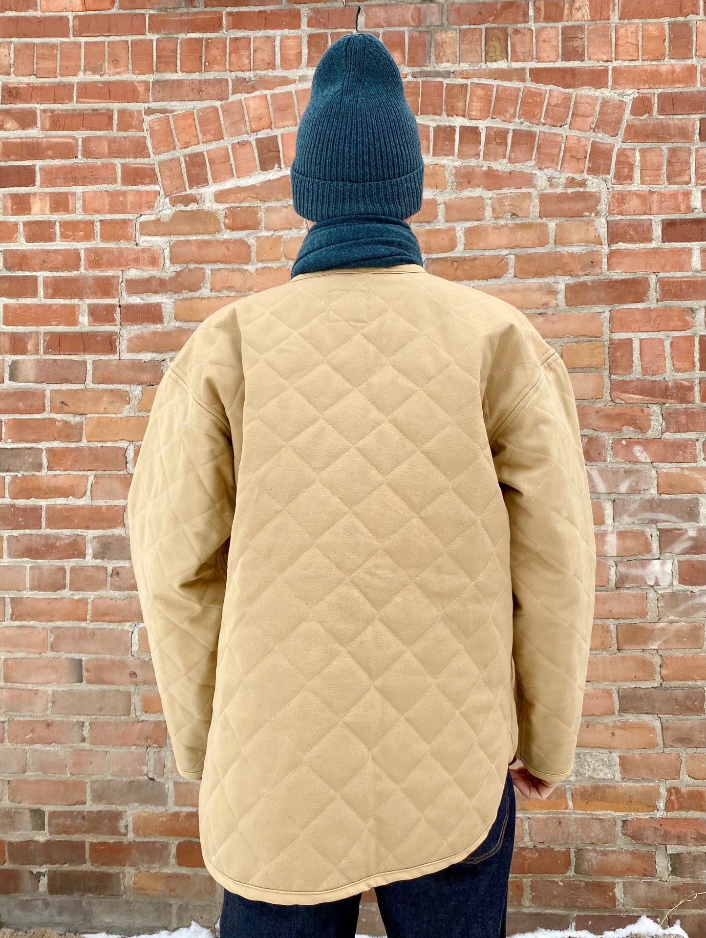 Seek Shelter Milo Coat in Honey made in Vancouver Canada