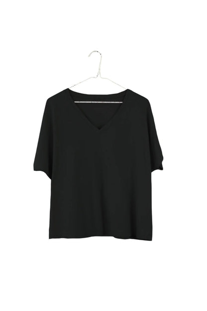 Organic V-Neck Boxy Tee - It Is Well L.A