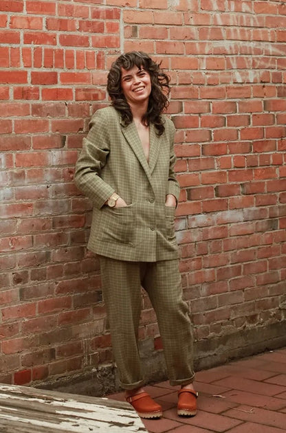 Eve Gravel Fall 23/24 Jackie Pants in Olive/Sage