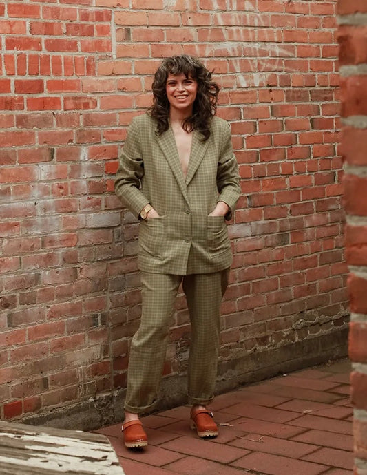 Eve Gravel Fall 23/24 Jackie Pants in Olive/Sage