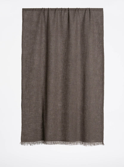 Dinadi Merino Woven Scarf in Mulch Brown Fall 23/24