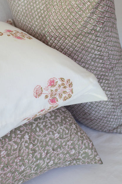 Kerry Cassill | Pillowcase Set | Moss Pebble