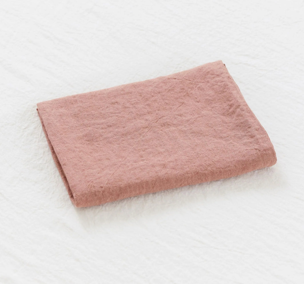 Sömn | Linen Pillow Case 2pc King | Desert Pink