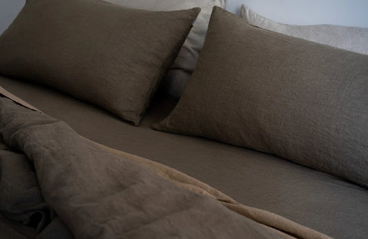 Sömn | Linen Pillow Case 2pc King | Earth