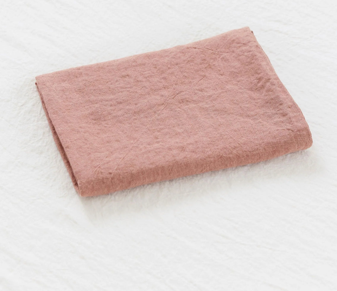 Sömn | Linen Pillow Case 2pc Queen | Desert Pink