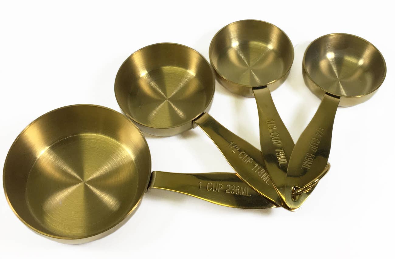 Measuring  Cups | 4pc | Gold