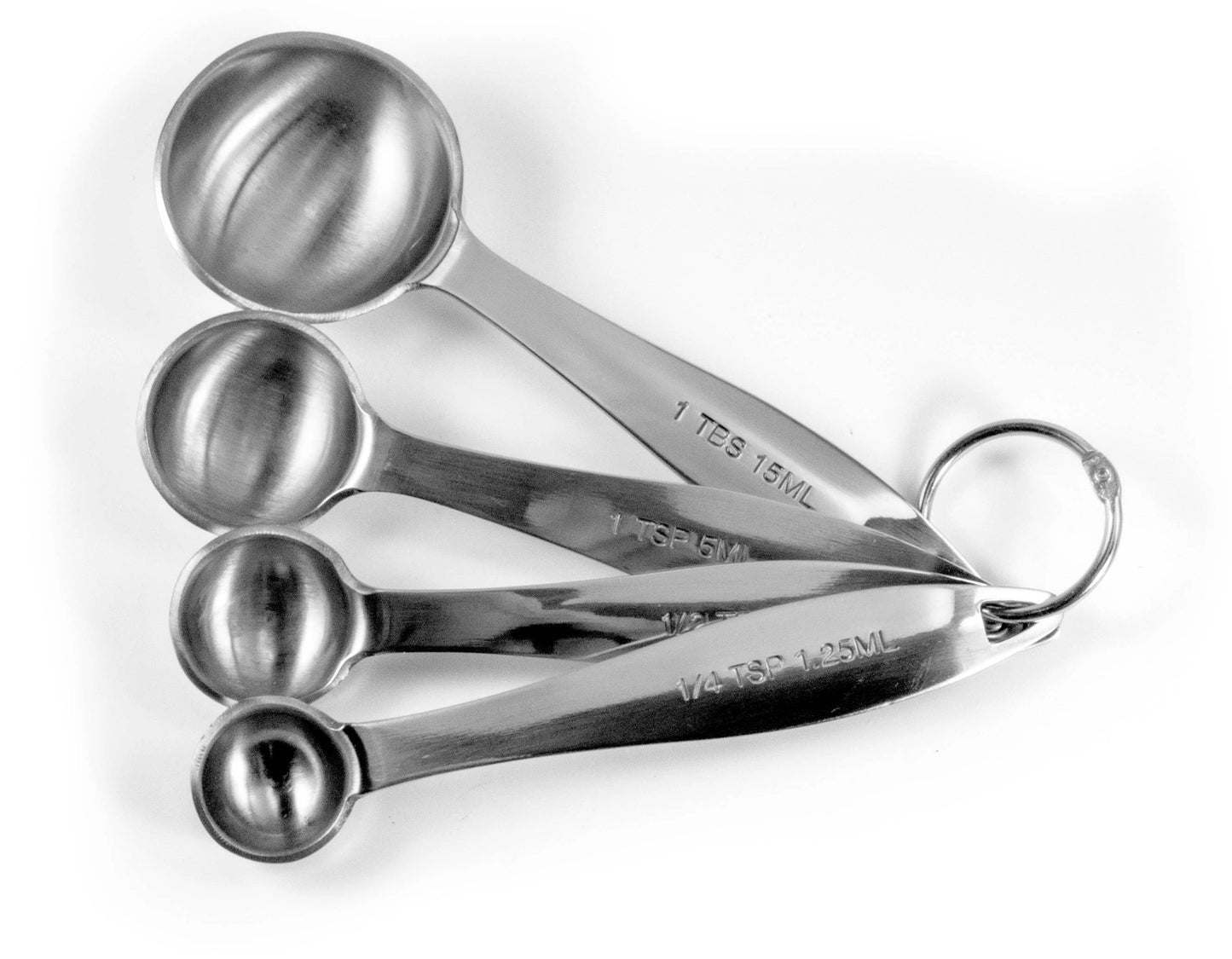 Measuring  Spoons | 4pc | Silver