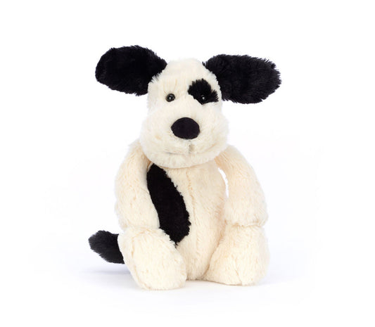 Bashful Black & Cream Puppy Medium