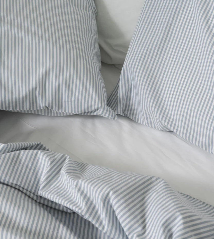 Cool & Crisp Striped Percale | Duvet Set | Queen