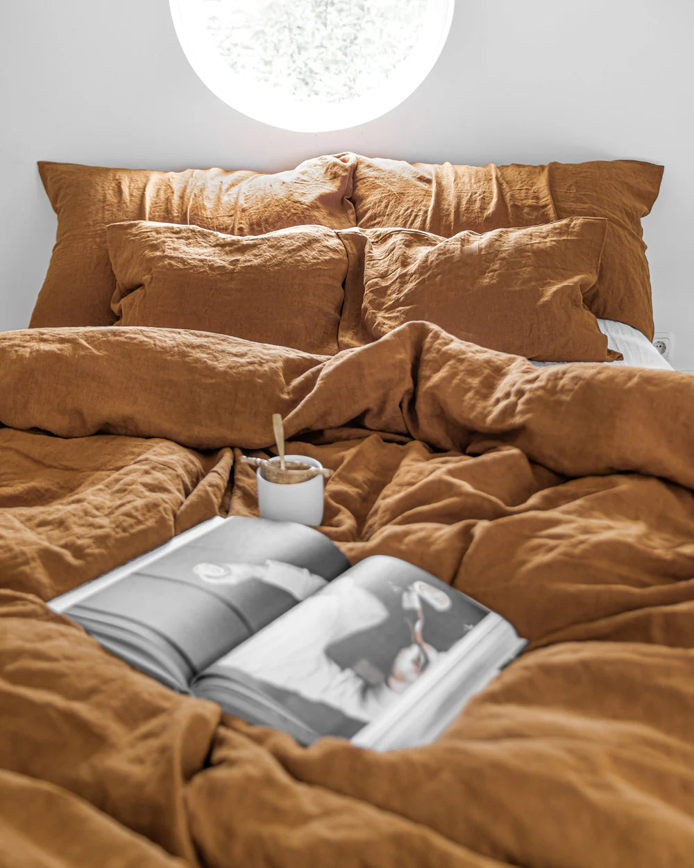 Linen Duvet Cover | King | Cinnamon