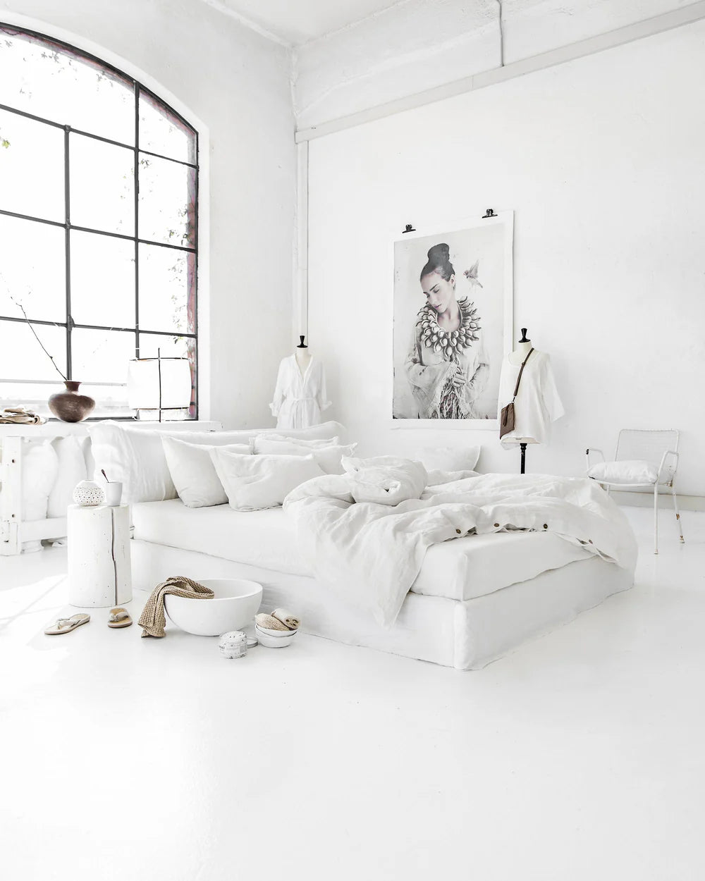 Linen Duvet Cover | Queen | White