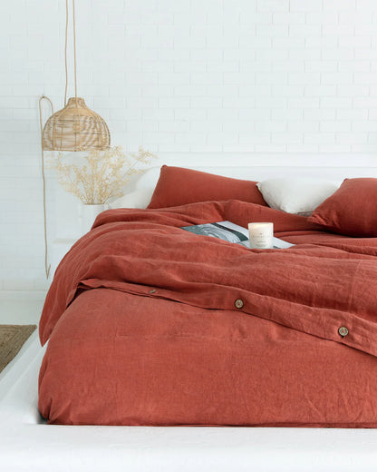 Linen Duvet Cover | Queen | Clay