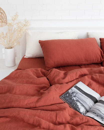 Linen Duvet Cover | Queen | Clay