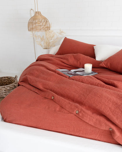 Linen Duvet Cover | Queen | Clay