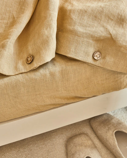 Linen Duvet Cover | Queen | Sandy Beige