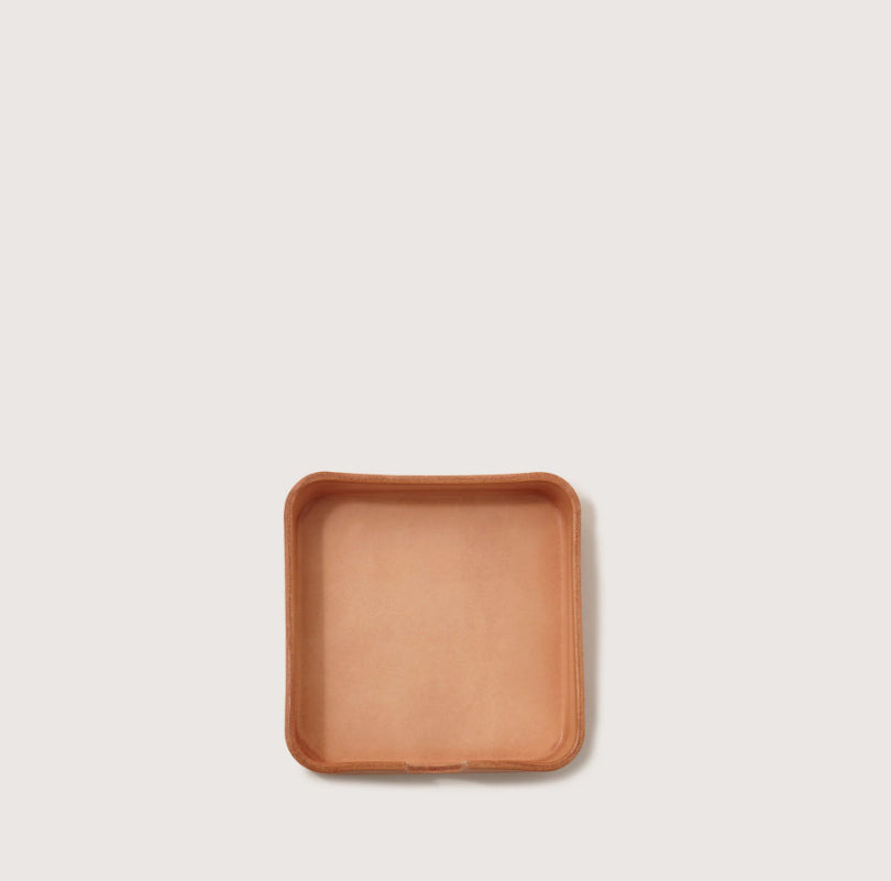 Kobon Leather Square Tray | Natural