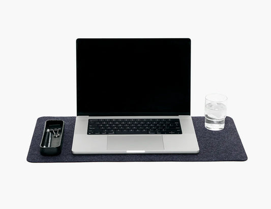 Mosen Merino Wool Medium Desk Pad | Charcoal