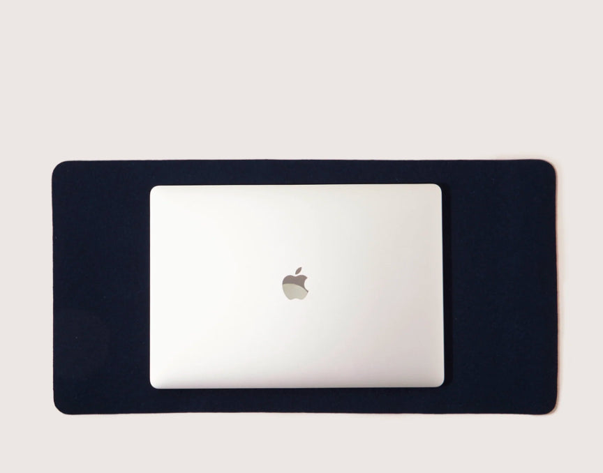 Mosen Merino Wool Medium Desk Pad | Marine