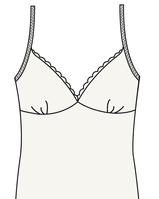 Camisole Bamboo Lace - Cloud