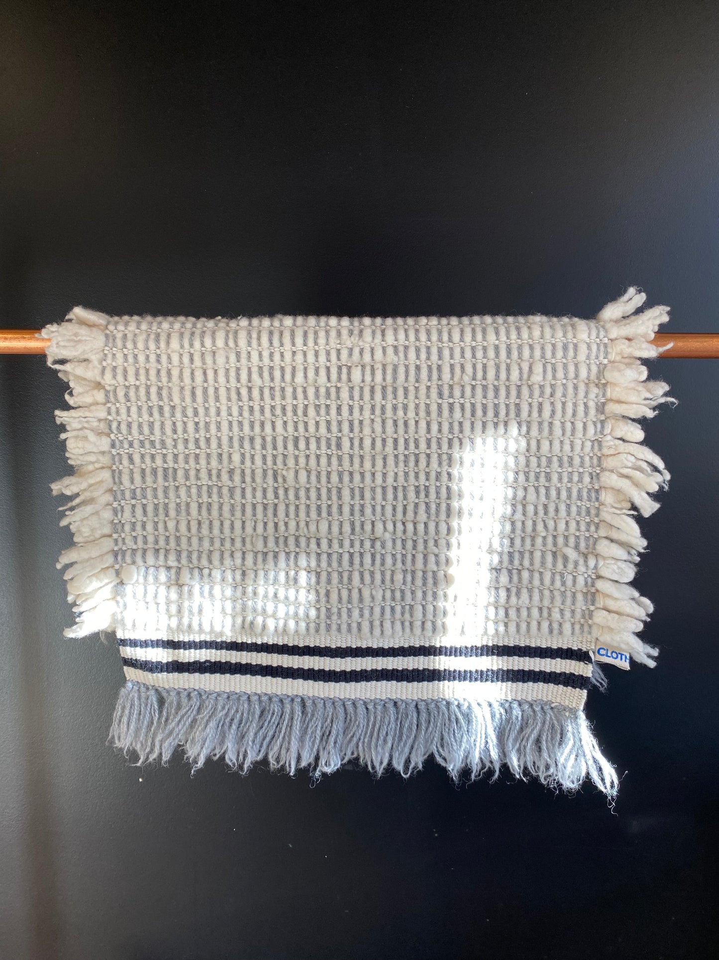 Le Petit Tapis | Handwoven Small Wool Mat | Puff White