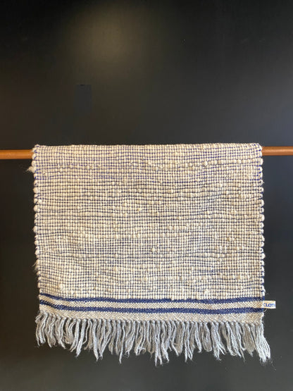 Le Petit Tapis | Handwoven Small Wool Mat | Puff Indigo