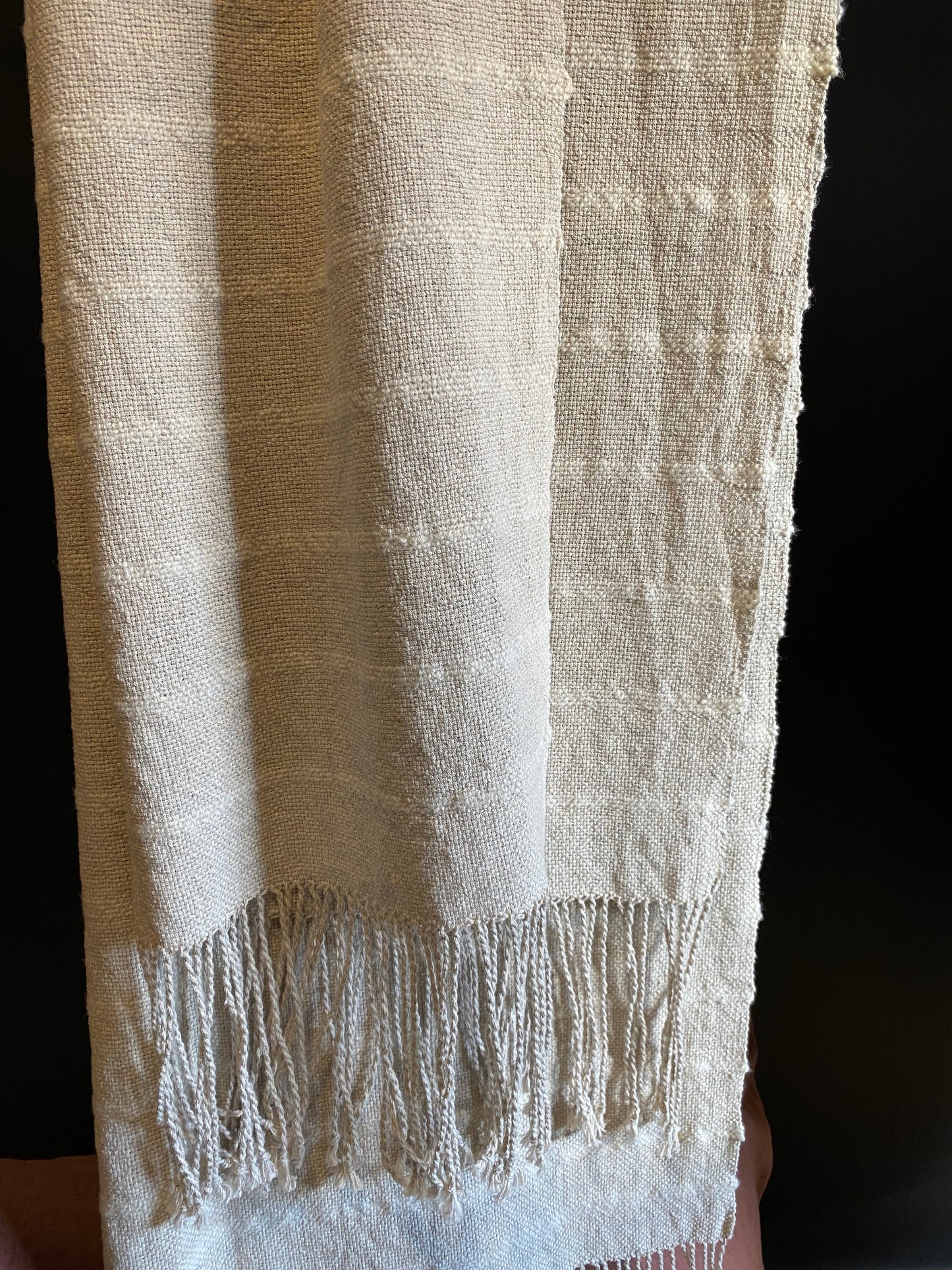 Field Cloth Handwoven Linen Throw | Natural