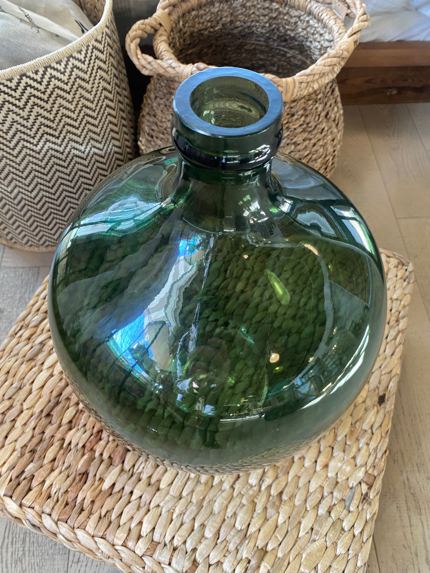 Vintage Reproduction Glass Bottle | 15.5"