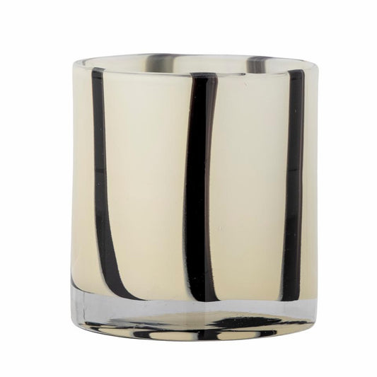 Glass Votive Vase Striped | 4"
