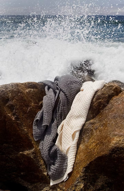Pousada Waffle Towel | Ecru 101
