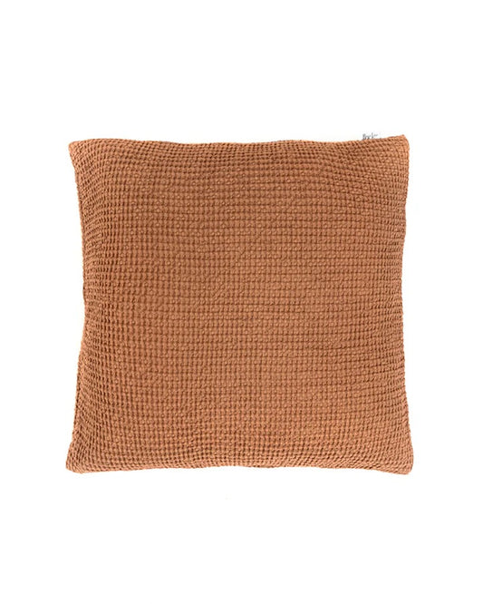 Waffle Pillow | Cinnamon | 20" x 20"
