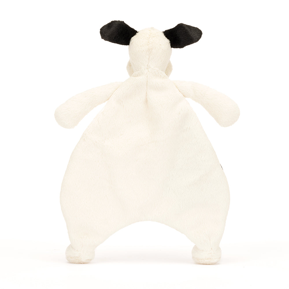 Jellycat Bashful Black and Cream Puppy Comforter
