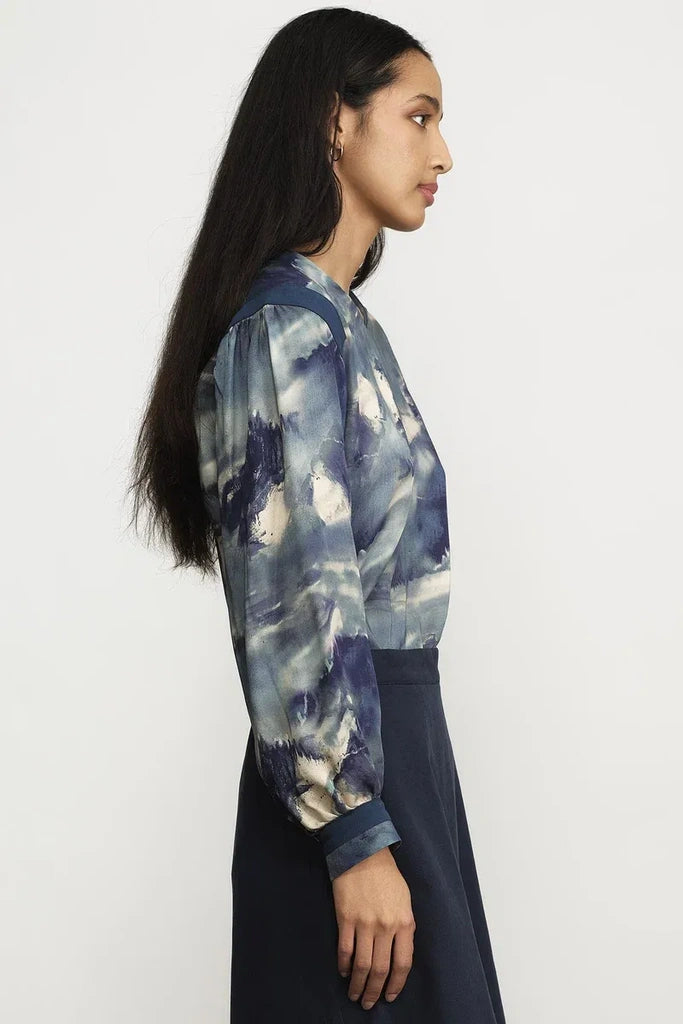 Willow Blouse in Cloud Print - Jennifer Glasgow Design