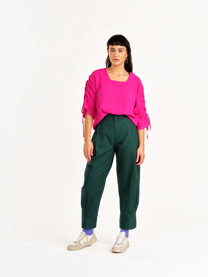 Jennifer Glasgow - FW24 - Ceres Pant in Forest - on model front 1