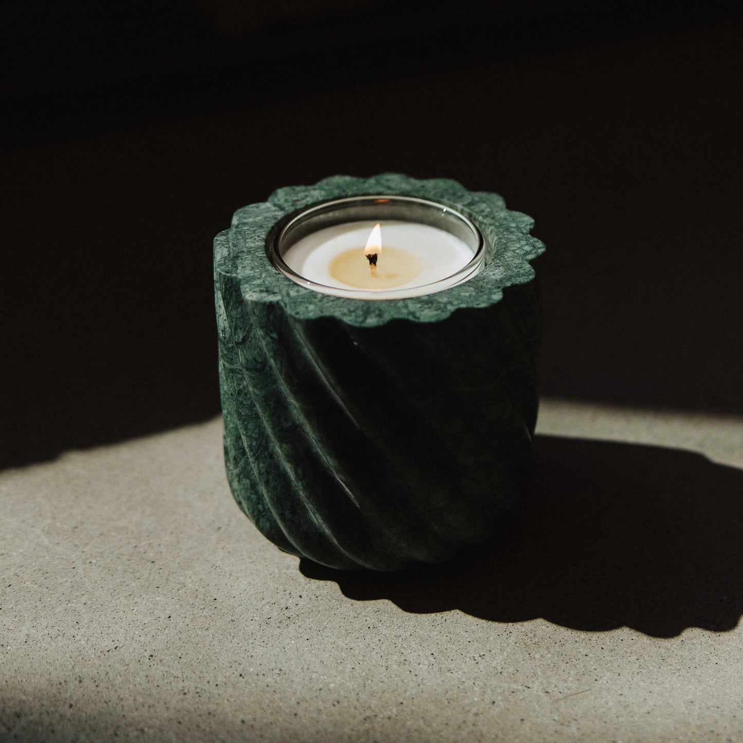Vessel | Green Emerald Roped