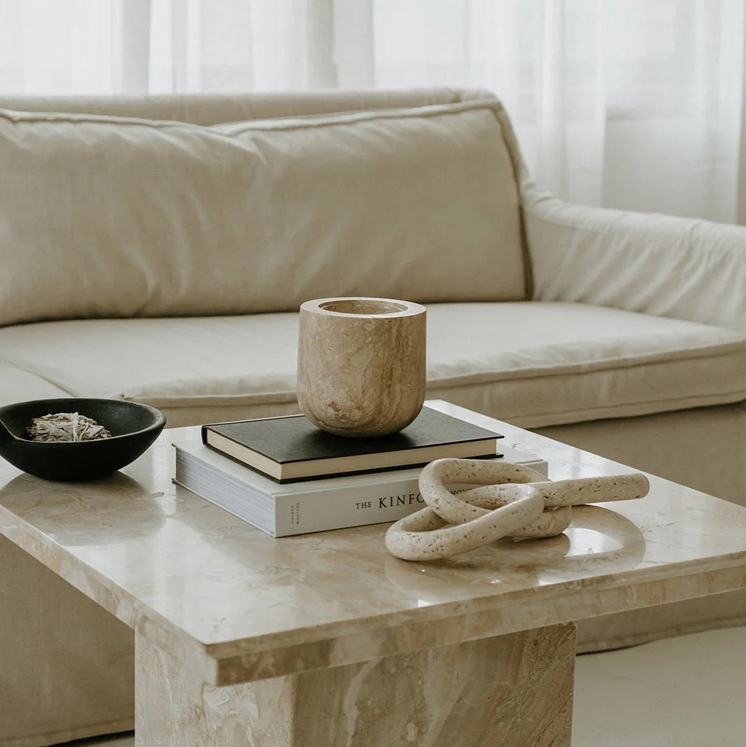 Vessel | Beige Travertine