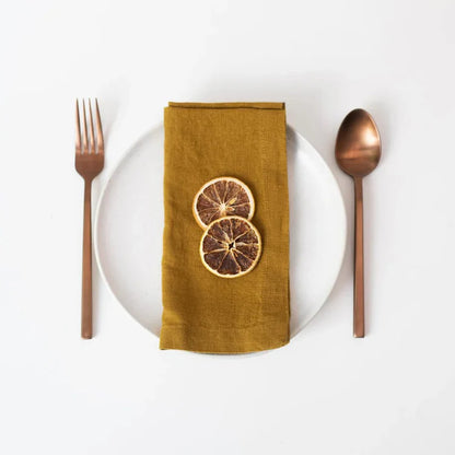 Linen Tales linen napkin in bronze